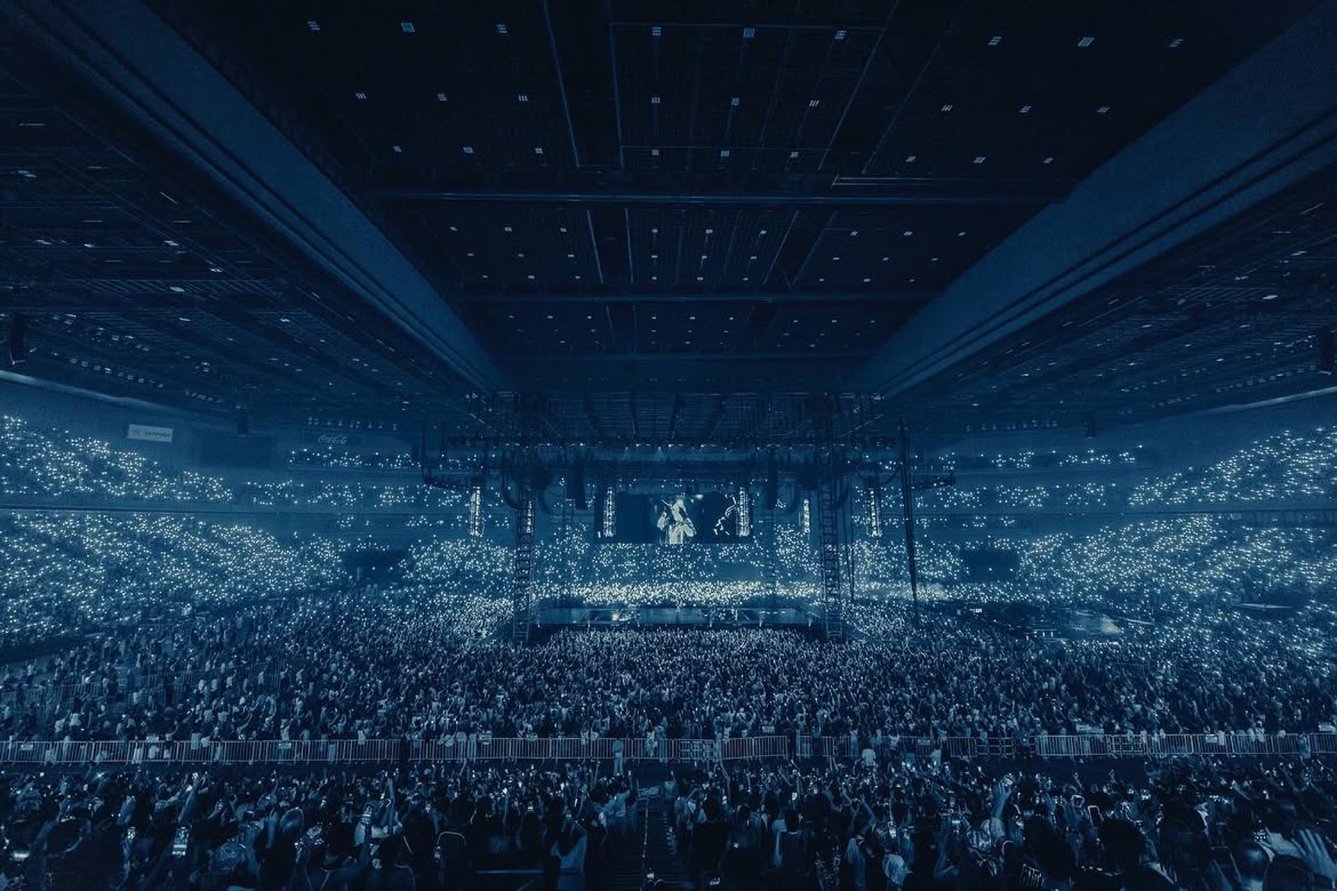 A packed arena show